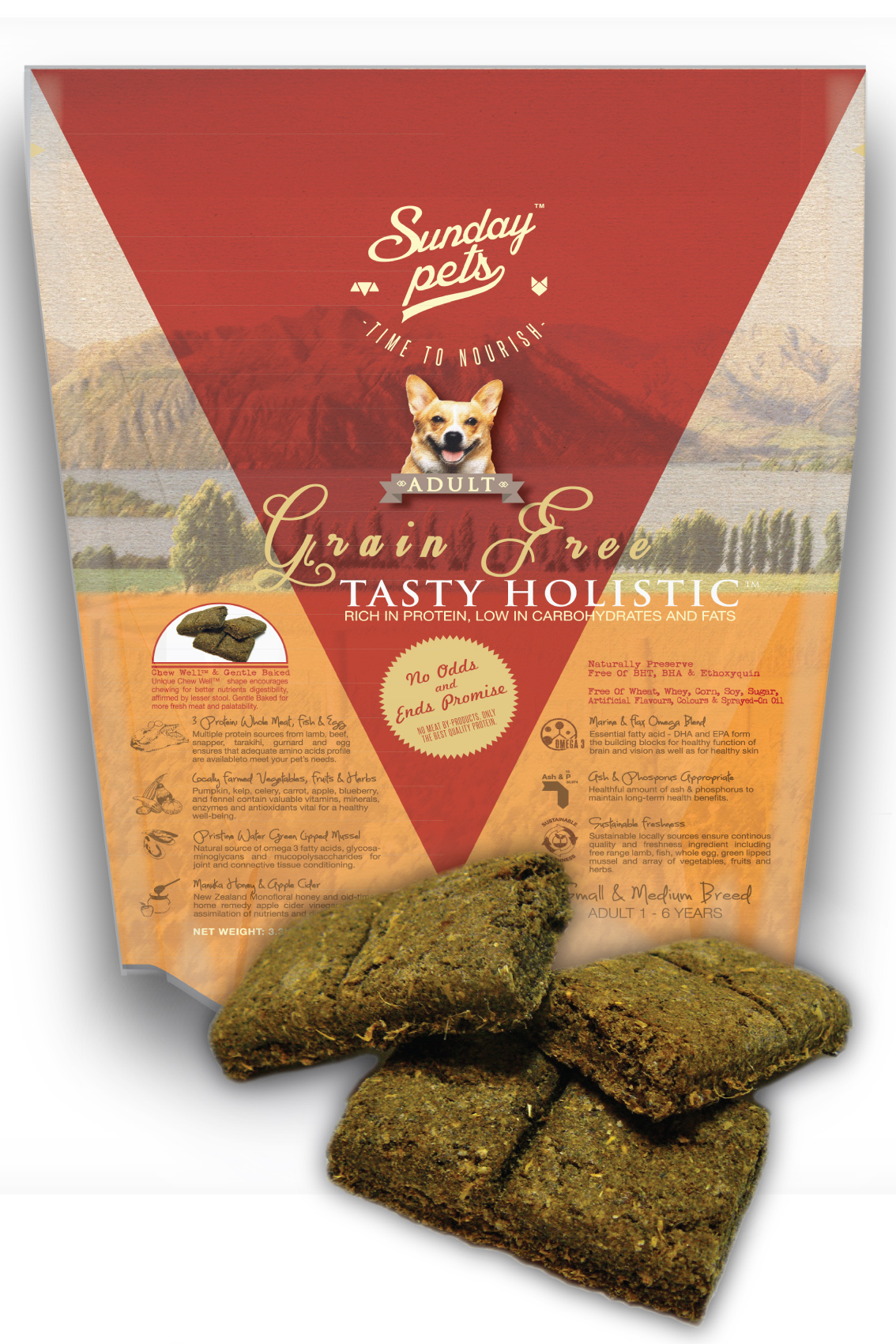 Sunday Pets Tasty Holistic Grain Free Adult